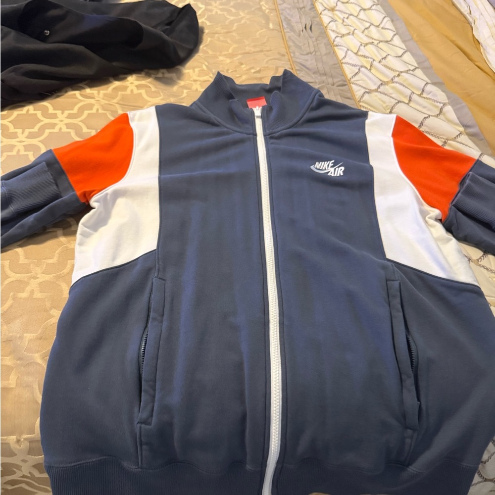 Nike Air Blue, White, and Red Sport Jacket